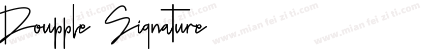 Doupple Signature字体转换